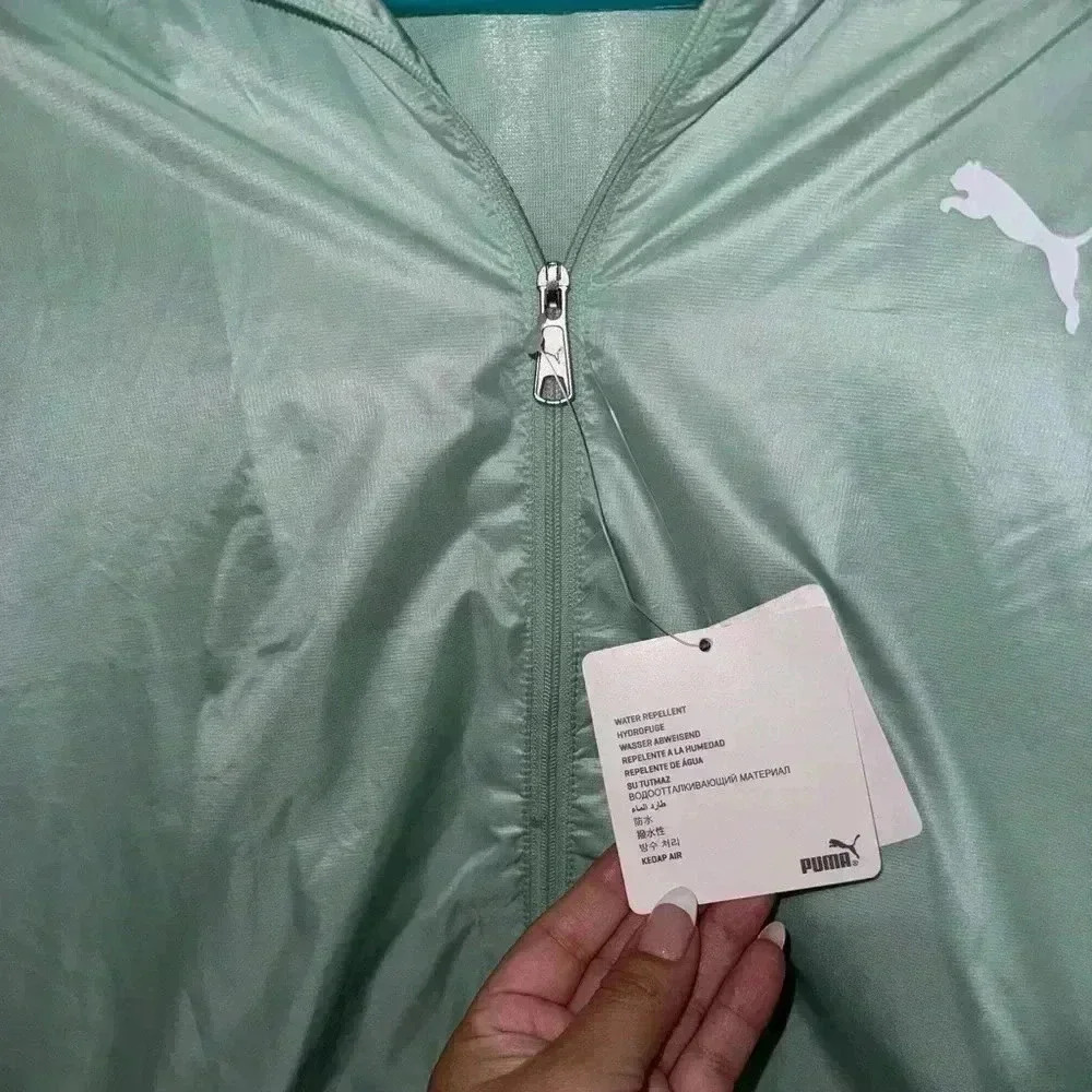 PUMA - WOMENS EVIDE JACKET Mist Green - Picture 4 of 8